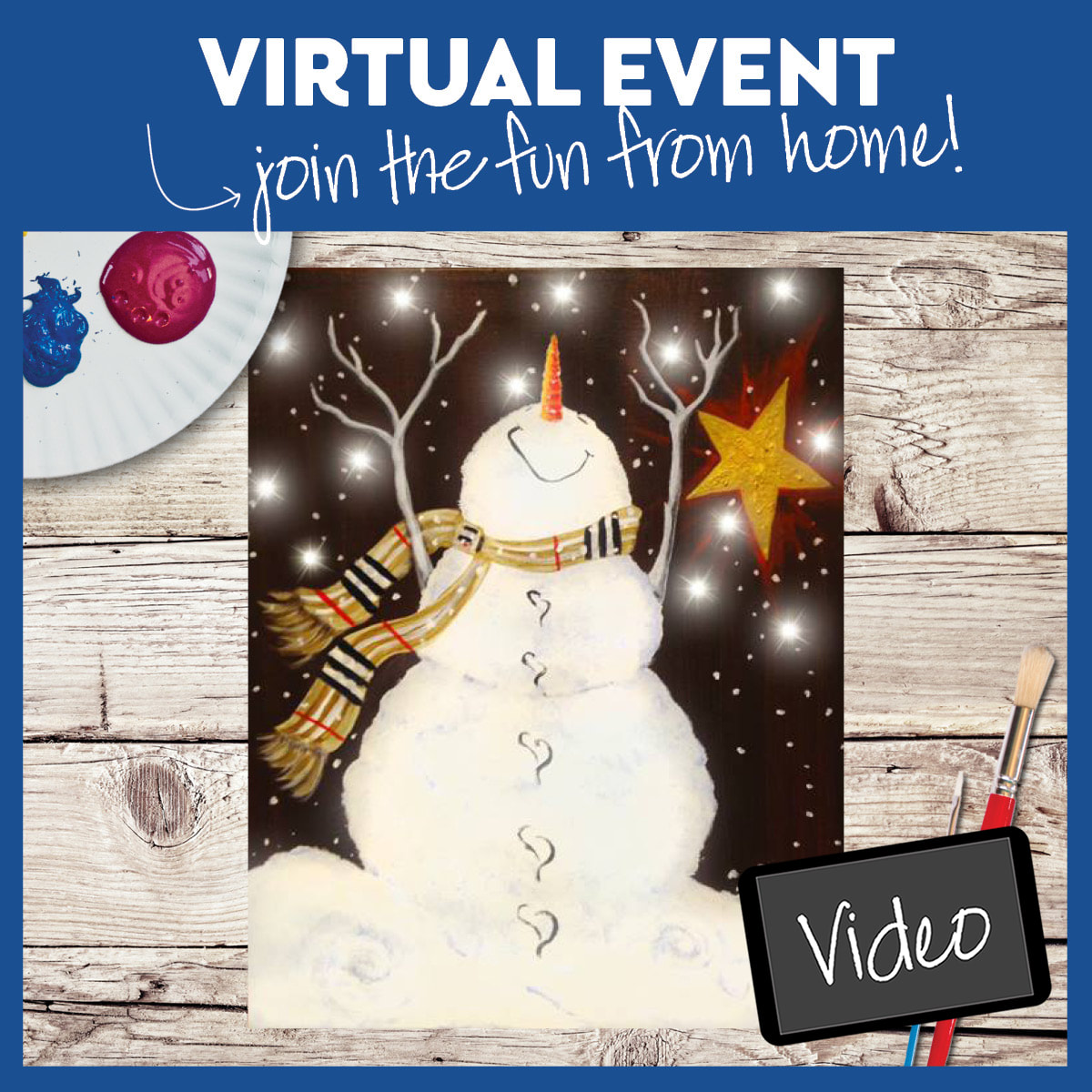 VIDEO CLASS - Lighted Painting/Comes with illumination kit !!! ~